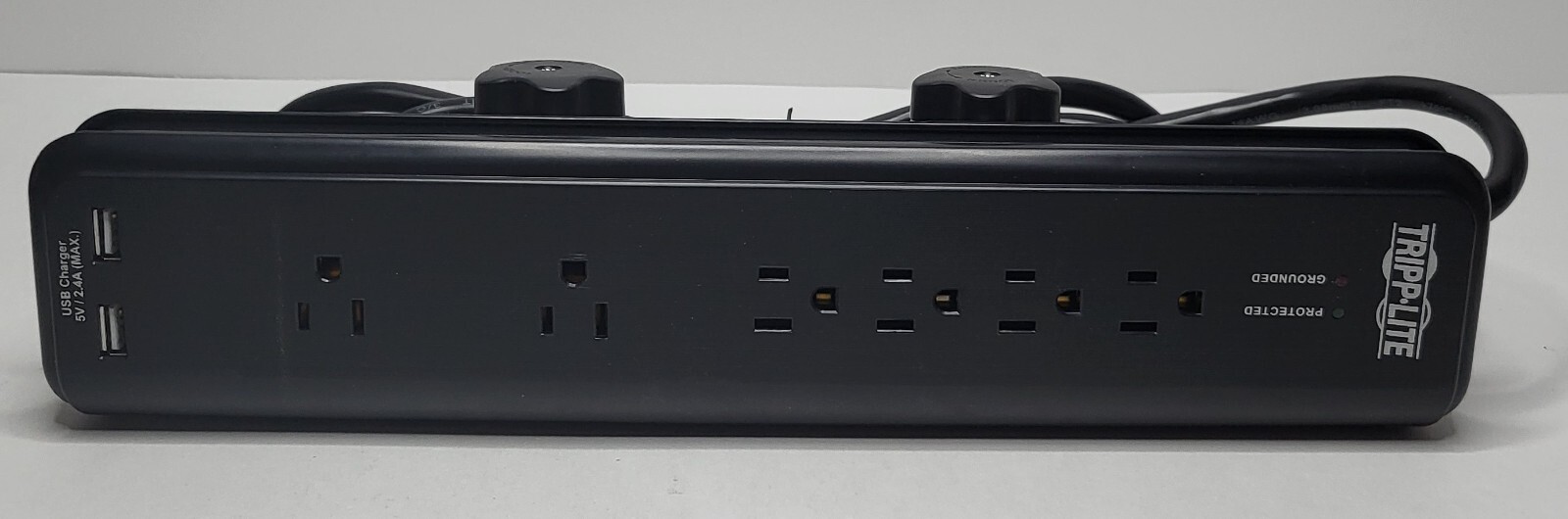 TRIPP LITE TLP606DMUSB Surge Protector Strip, 6 Outlet (Black ) with 2 USB ports