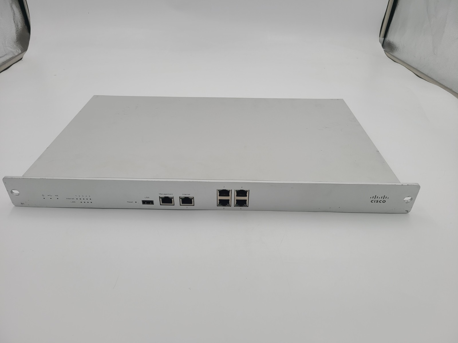 Lot of 2 - Cisco Meraki MX80-HW ABO-17100 6 Port Cloud Security Appl UNMANAGED**