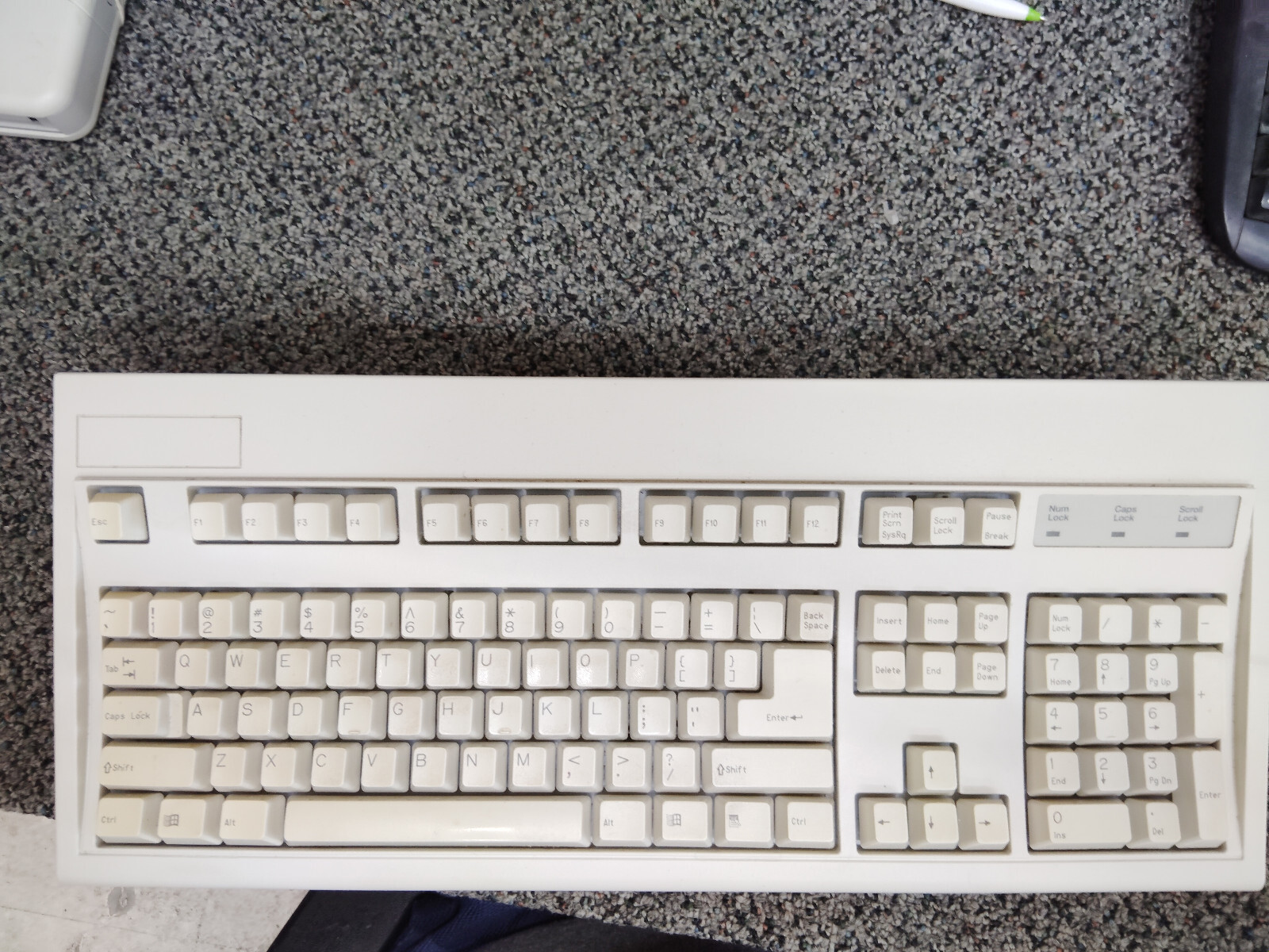 Vintage Keytronic E03601QL-C Wired Keyboard Key Tronic AT Clicky Mechanical