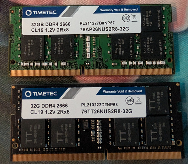 TIMETEC 32GB (1x32GB) DDR4 3200 CL22 1.2V Laptop RAM