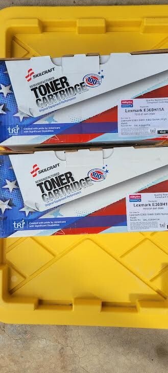 2Pk Reman Compatible for Lexmark E360H11A Black Toner Cartridge E360