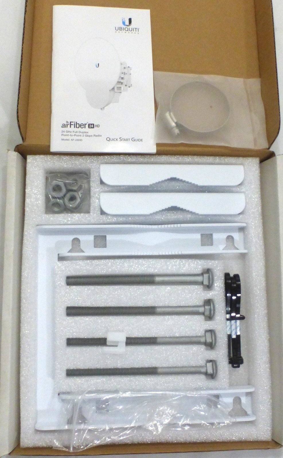 Ubiquiti AF-24HD airFiber AF24HD Quick Start Guide & Installation Kit Only, NEW