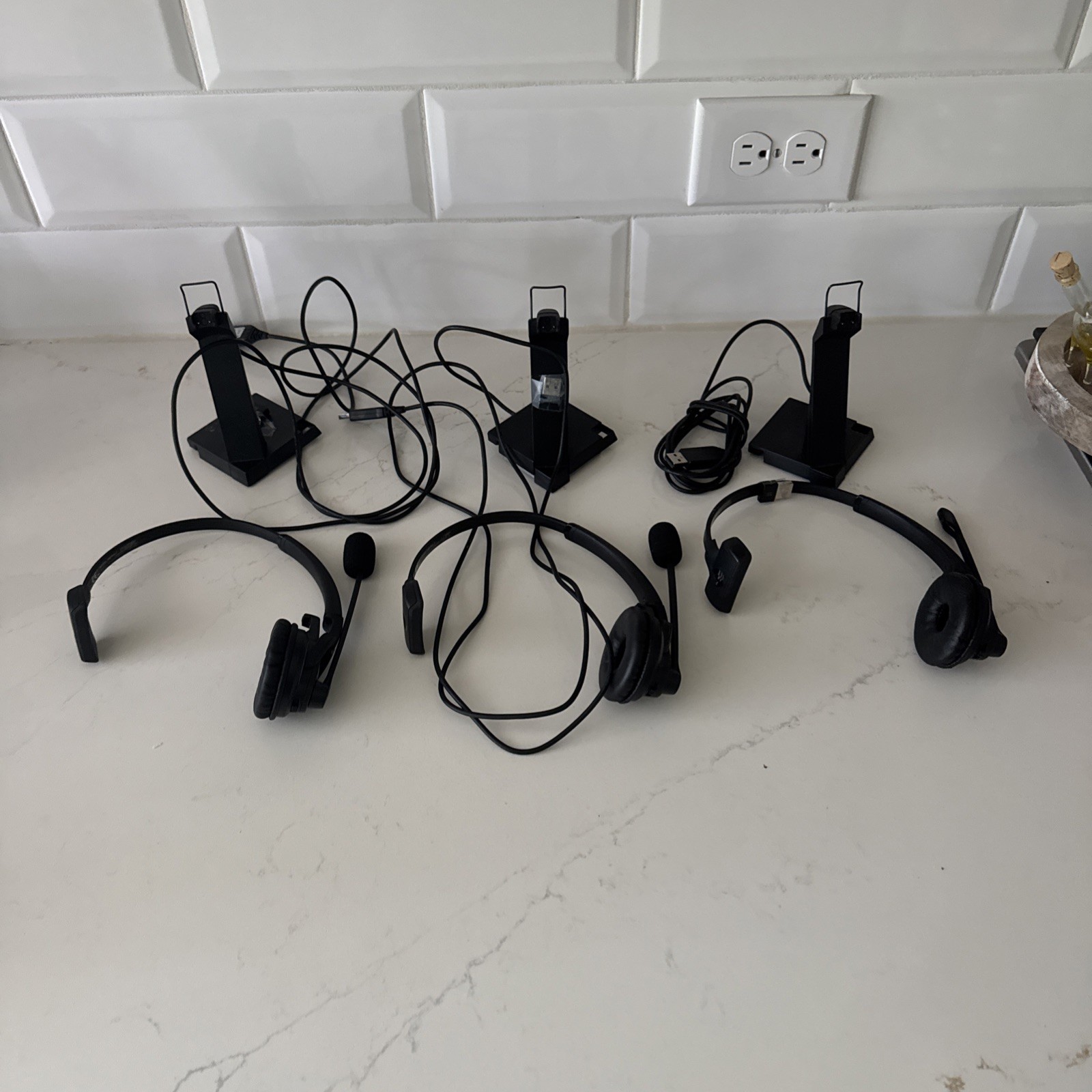(LOT OF 3) EPOS Sennheiser MB Pro 1 506043 Monaural On-Ear Wireless Headset