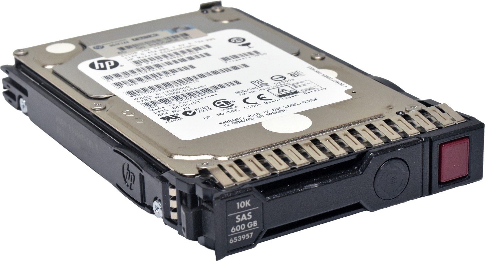 HP Toshiba 600GB 2.5" 10K 6G SAS HDD AL13SEB600 653957-001 +Caddy