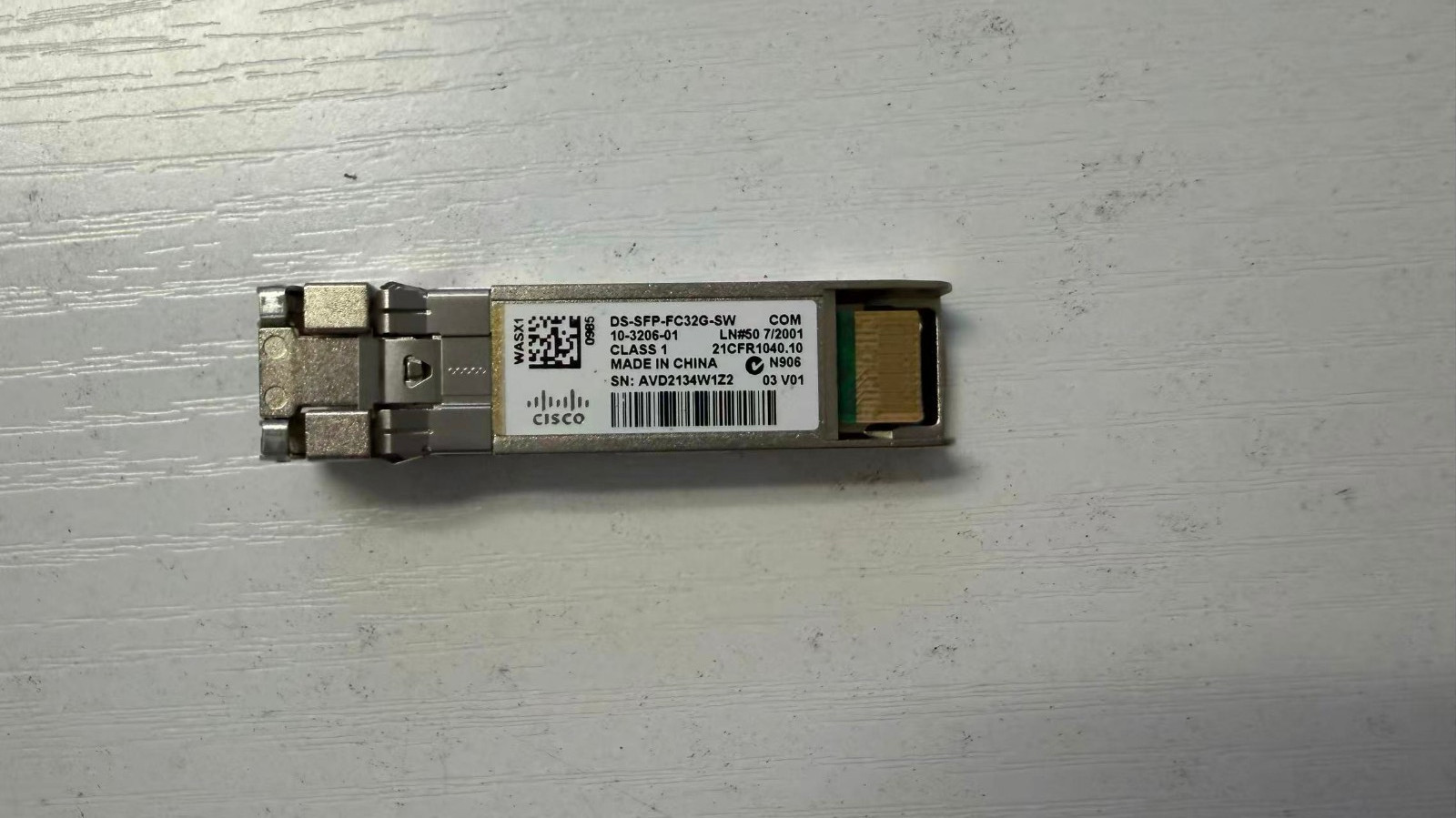 Genuine Cisco DS-SFP-FC32G-SW 32Gbps SFP+ Transceiver Module 10-3206-01