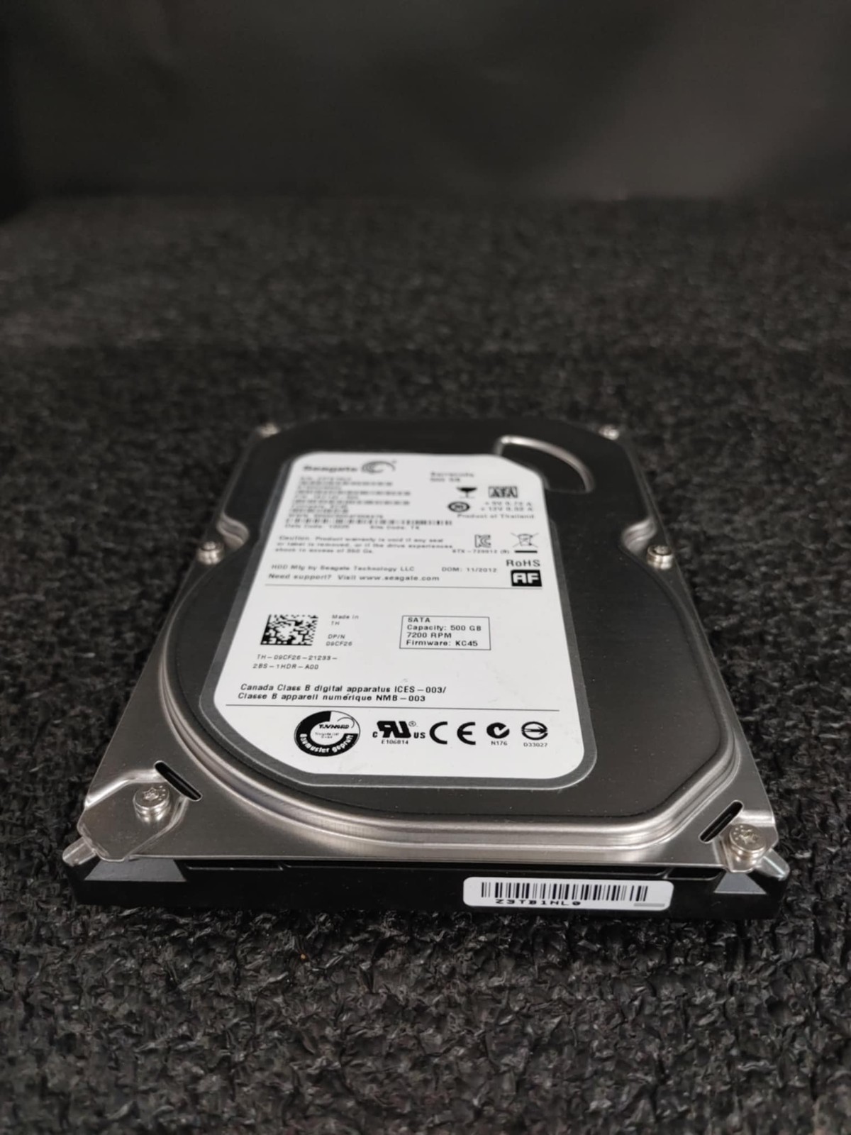 Dell 9CF26 ST500DM002 1BD142-500 500GB 7.2K RPM FW KC45 DC 13225 SATA 3.5" HDD