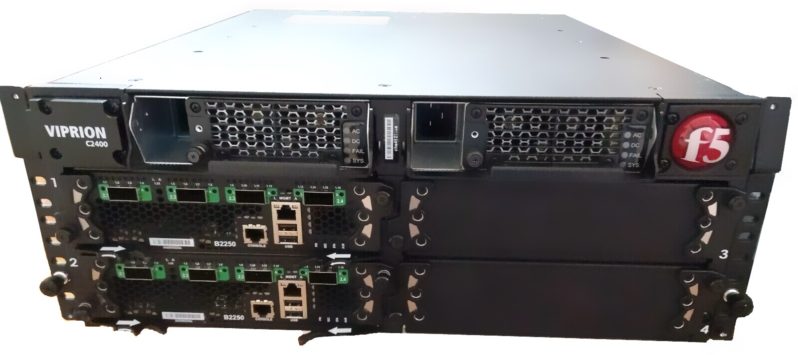 F5-VPR-LTM-C2400-AC Viprion 2400 w/ B2250 blades+ Best Bundle Lic,Wty Ver 17.1.x
