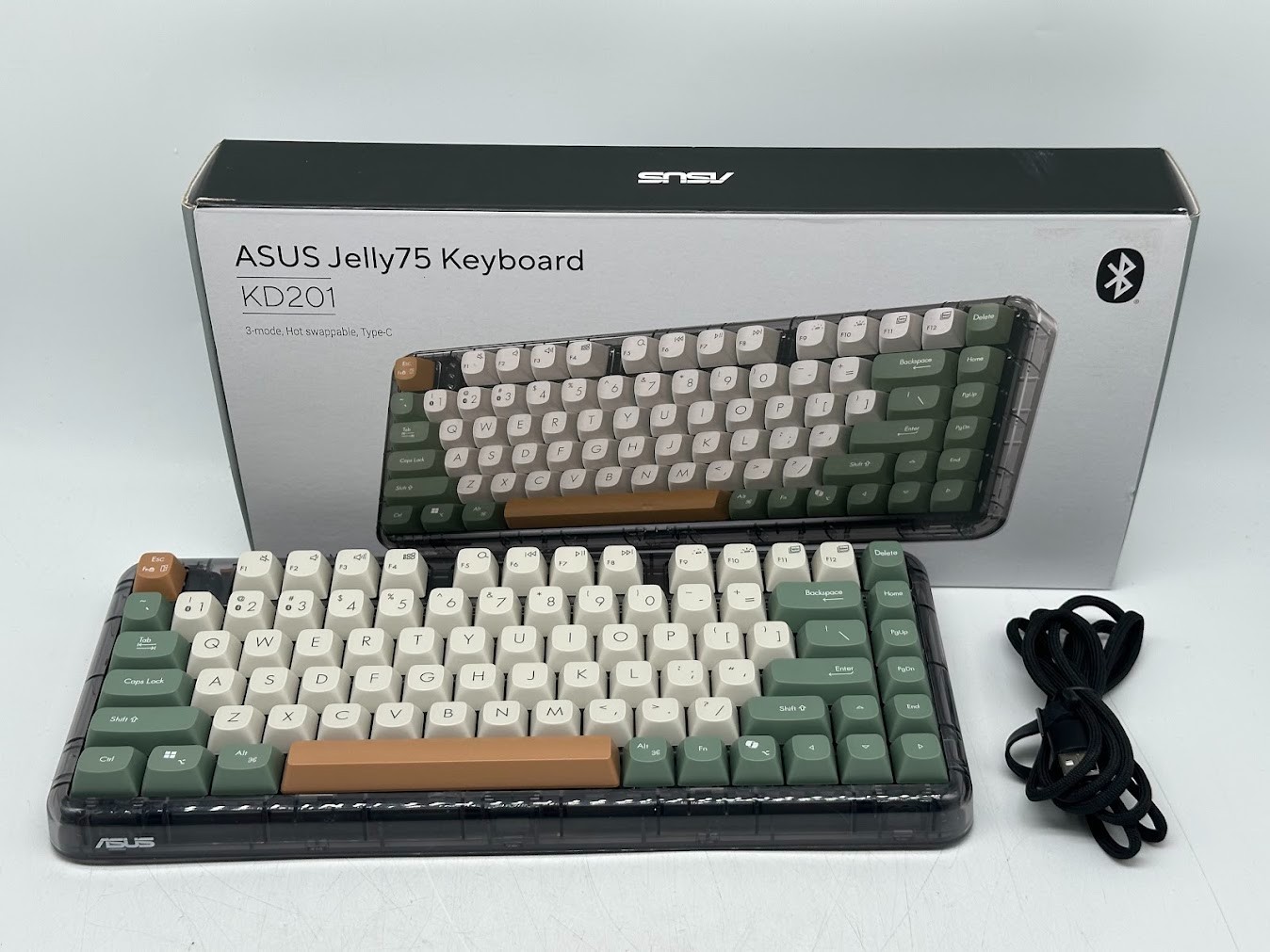 ASUS KD201 Jelly75 Wireless Mechanical Keyboard - Orange Meadow - NO DONGLE