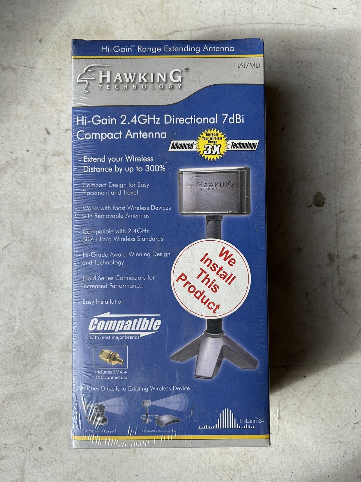 HAI7MD Hawking Higain 7Dbi Mini Directional Antenna 2.4GHz