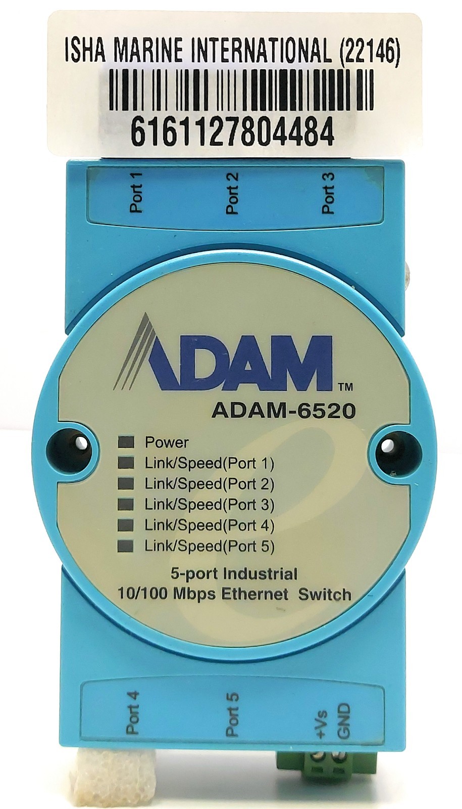 Advantech Co. Ltd. ADAM-6520 5-Port Industrial 10/100 Mbps Ethernet Switch