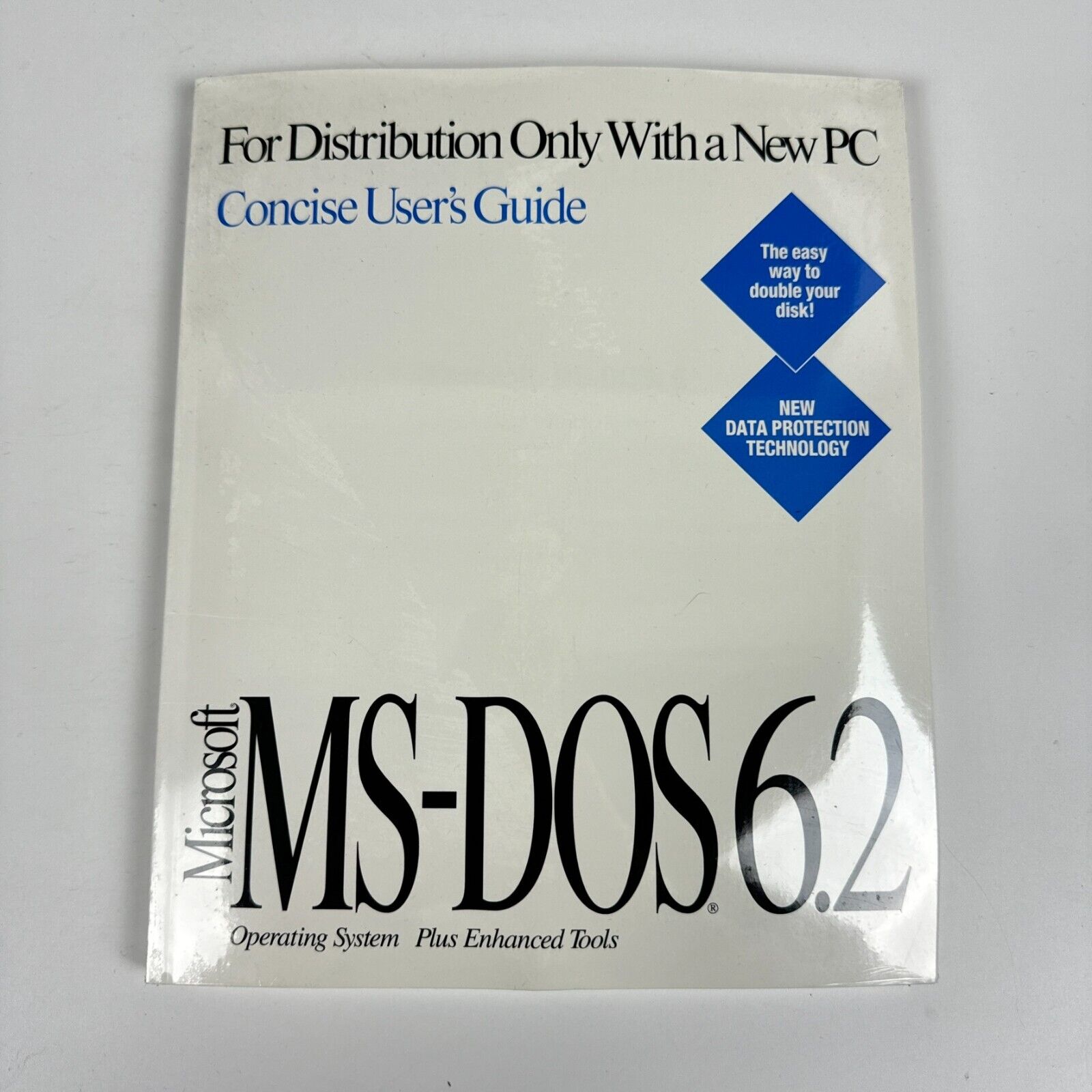 Sealed Microsoft MS DOS 6.2 3.5'' discs User Guide COA Vintage PC Software