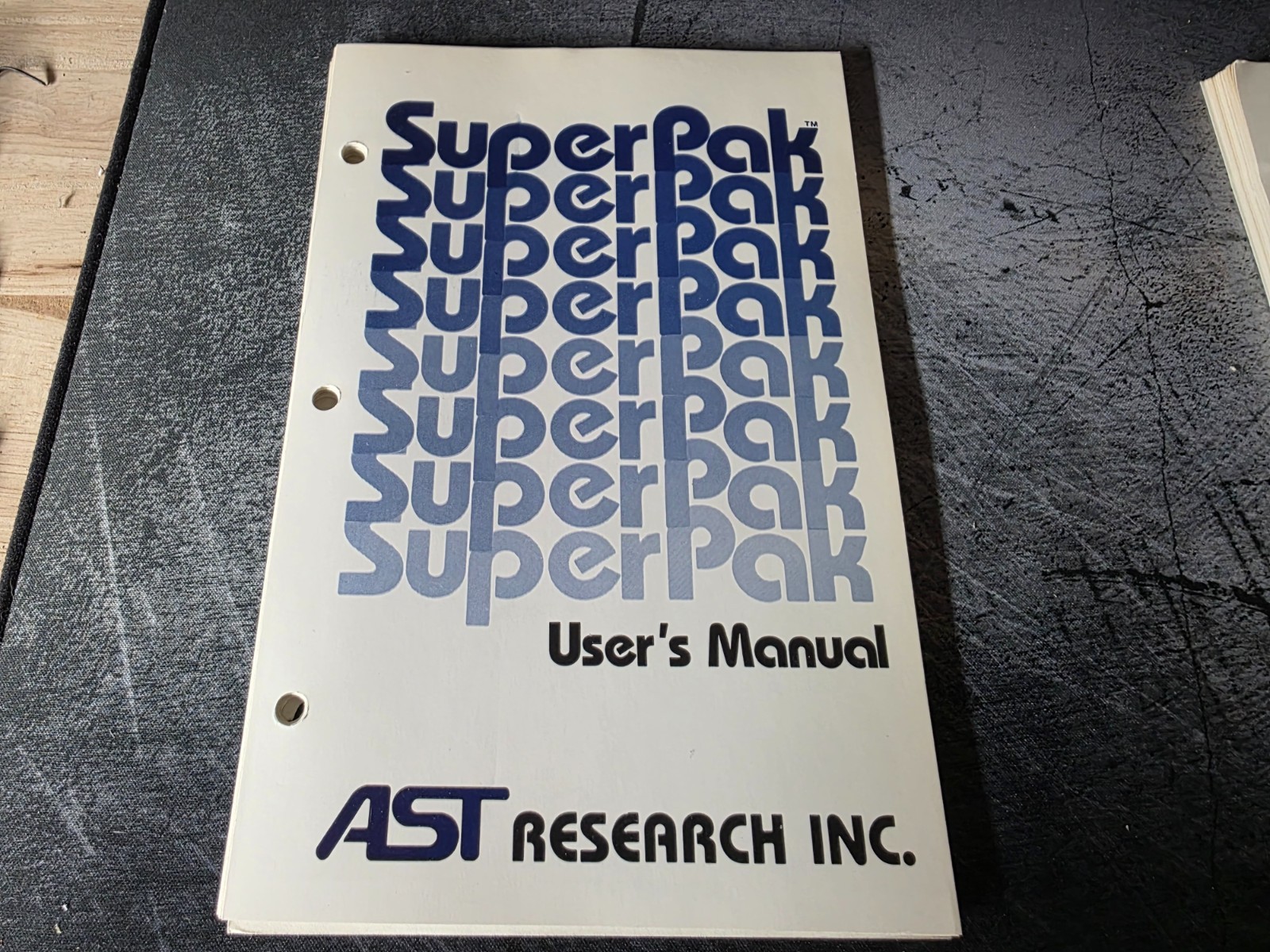 AST SuperPak Original User Manual