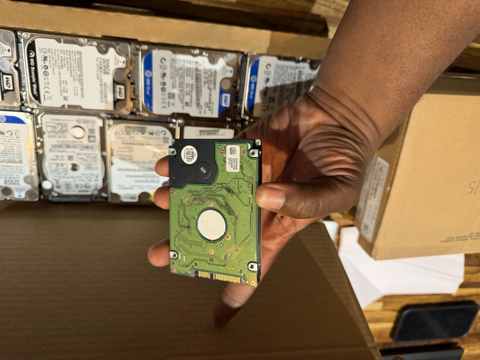 Lot Of 4 500GB Mixed Brand Hard Disk Drives Toshiba/Seagate - Tested and Working