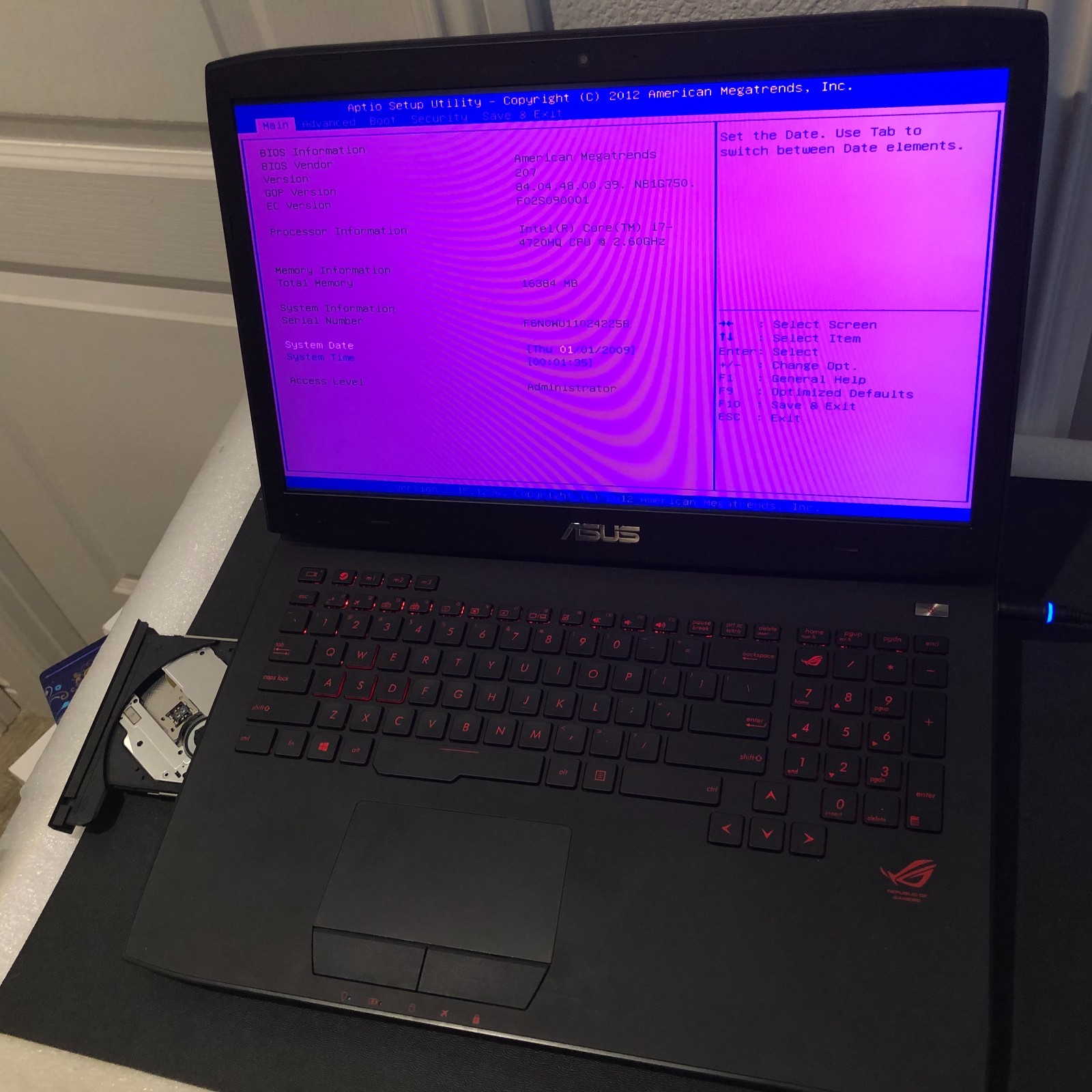 ASUS ROG G751j   17.3 Gaming Laptop Intel Core i7 16GB Ram READ