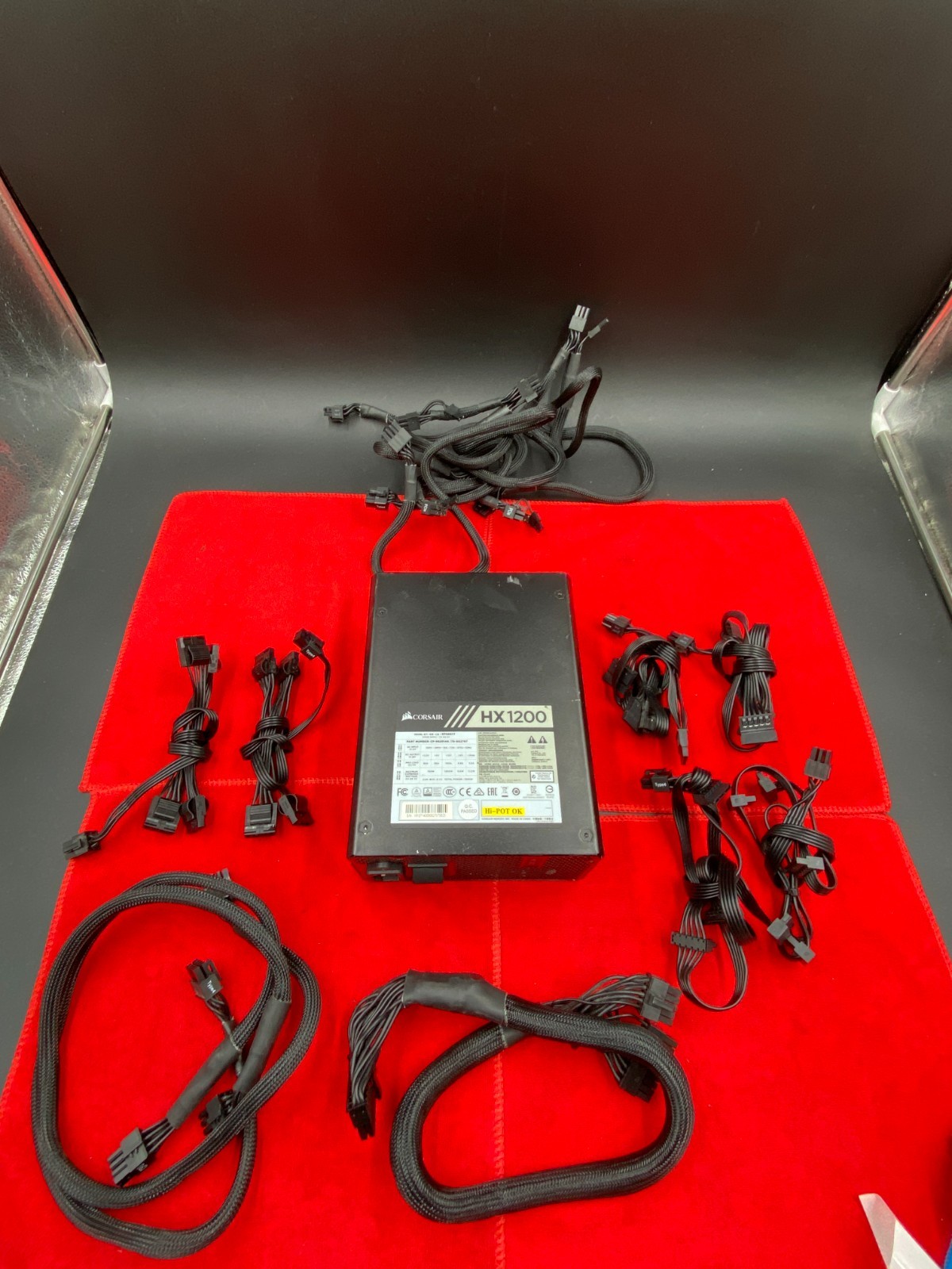 CORSAIR HX1200 1200W 80+ PLATINUM POWER SUPPLY ( ALL CABLES INCLUDED )