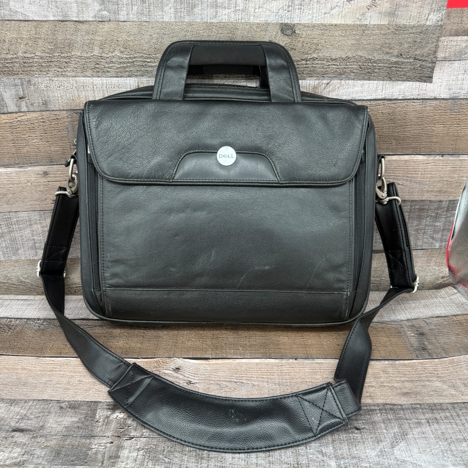 Leather Laptop Bag Dell Deluxe Model Travel Business Use