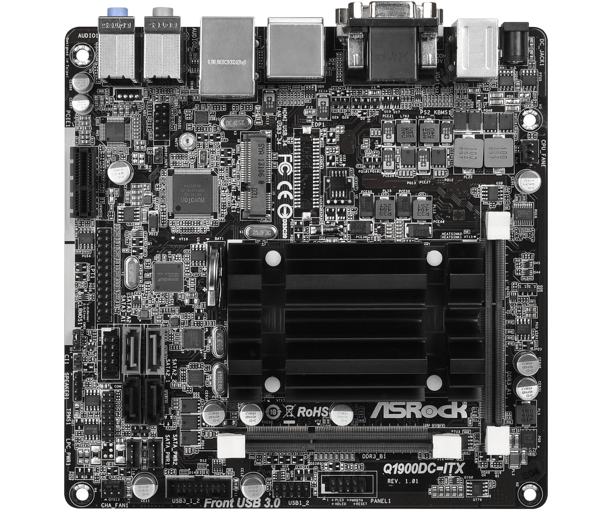 For ASROCK Q1900DC-ITX motherboard M-ITX DDR3 16G 4-Core Processor J1900 Tested