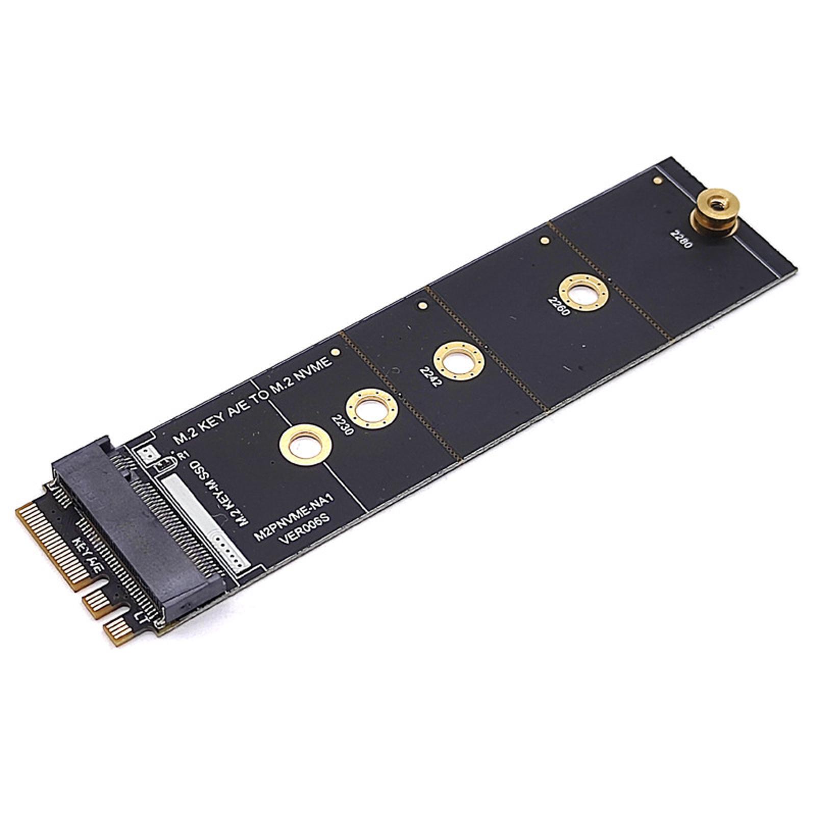 M.2 Key A E to M.2 NVME Adapter Card NGFF to Key M Expansion Card Solt Socket D