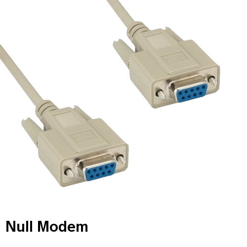 25 feet Null Modem DB9 Serial Extension Cord Female to Female RS232 DTE DCE Data