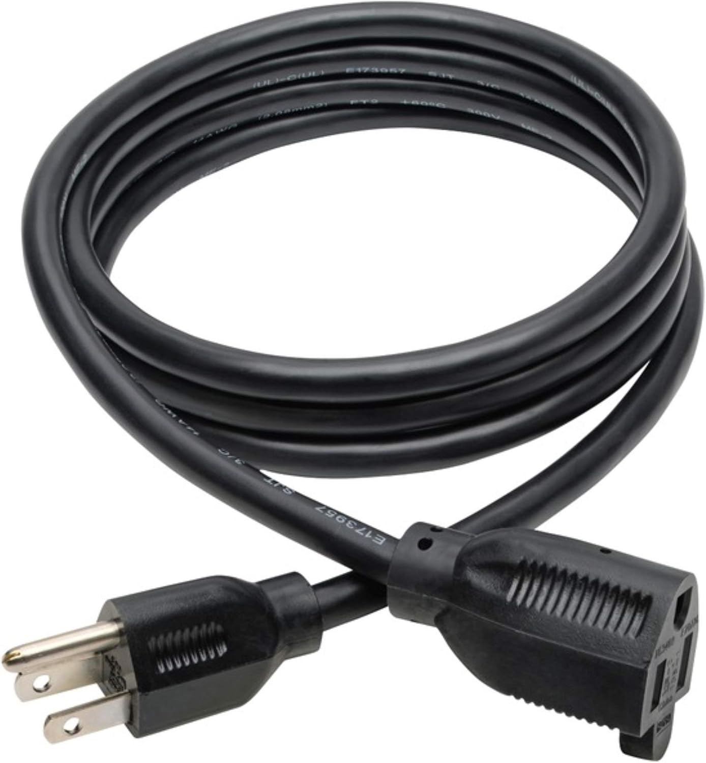 Eaton Tripp Lite 3-Prong 6Ft Power Cord Extension Cable | Heavy-Duty 15A, 14AWG,