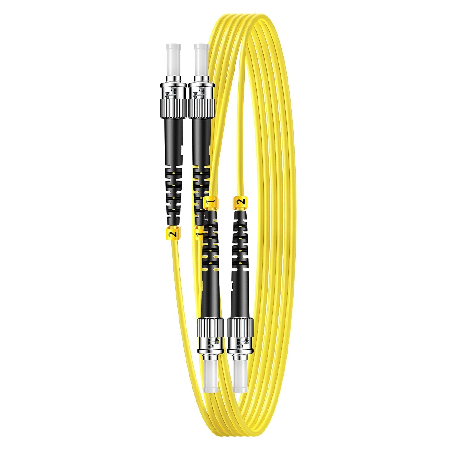 1 PCS 30m/100ft OS2 STST Single Mode Duplex Fiber Patch Cable 9/125um LSZH