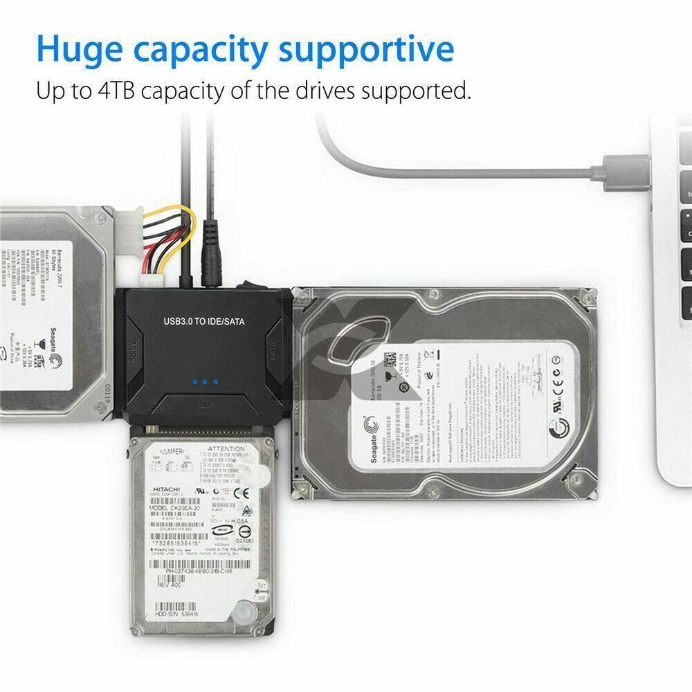 USB3.0 IDE SATA Hard Drive Converter Adapter Kit 2.5"3.5"