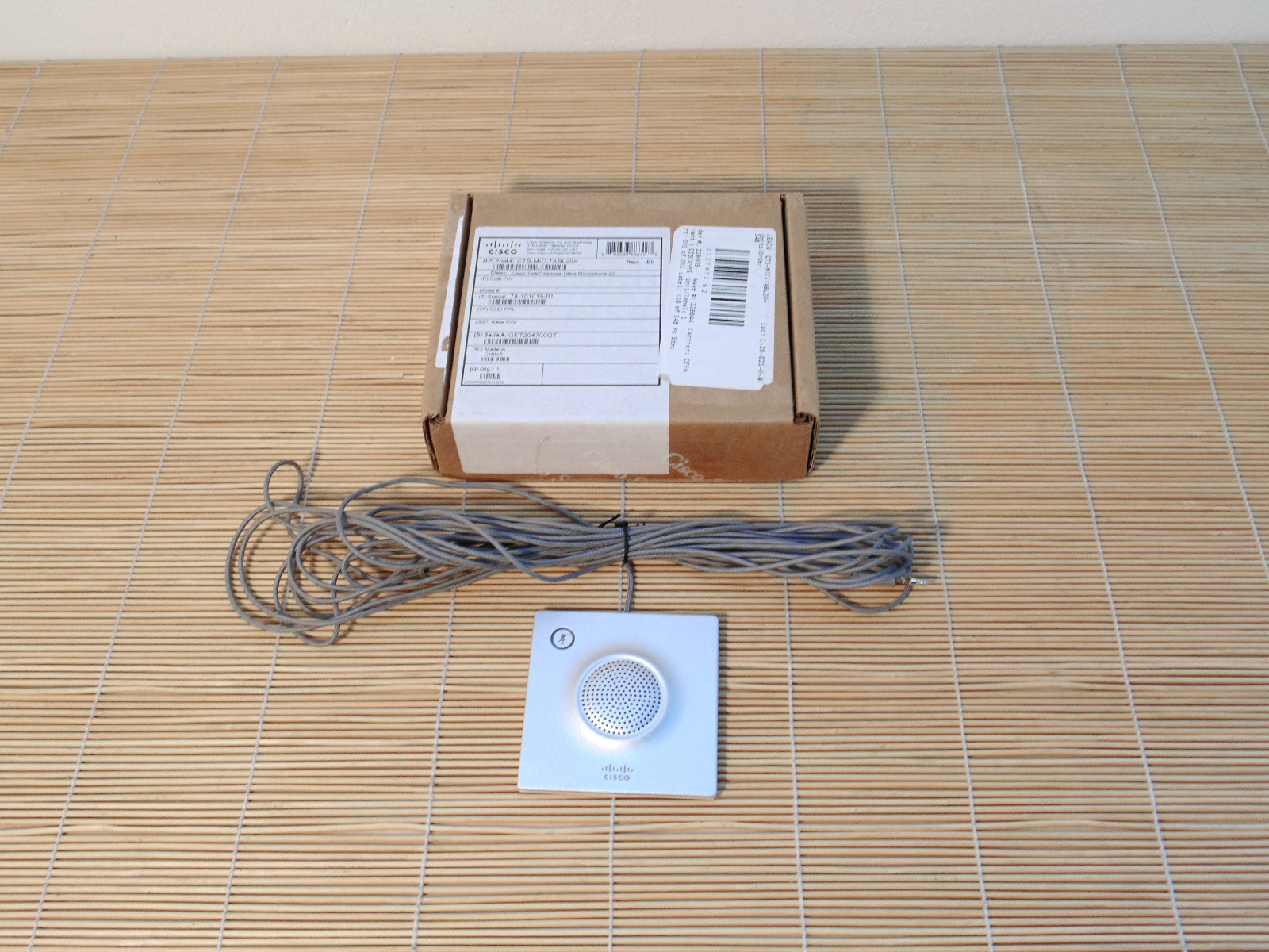 NEW NEW CTS-MIC-TABL20 Cisco TelePresence Table Microphone 20 NEW OPEN BOX