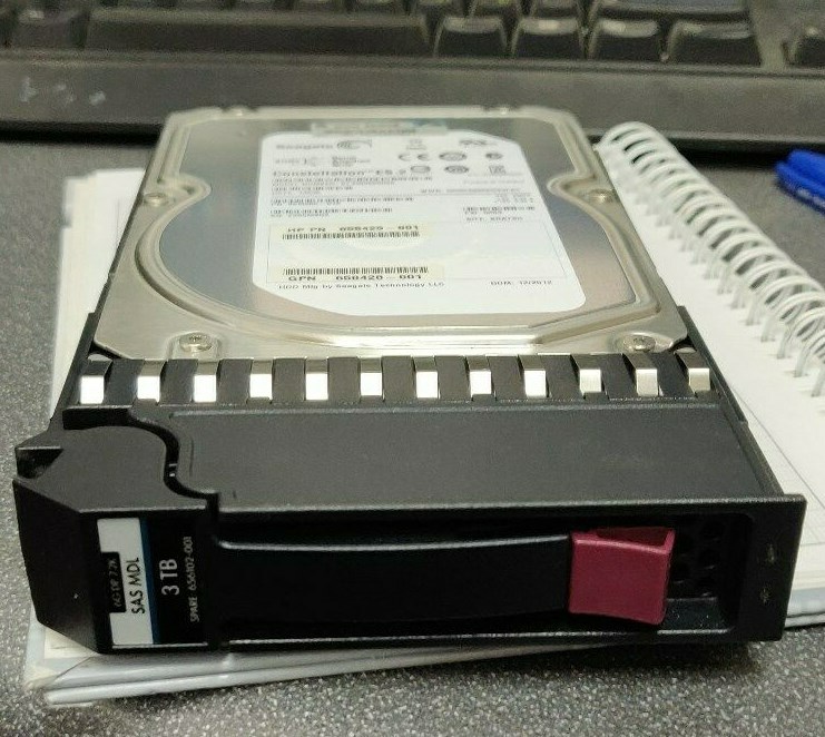 HP QK703A 656102-001 658428-001 658429-001 P2000 3TB 6G DP SAS 7.2K Hard Drive