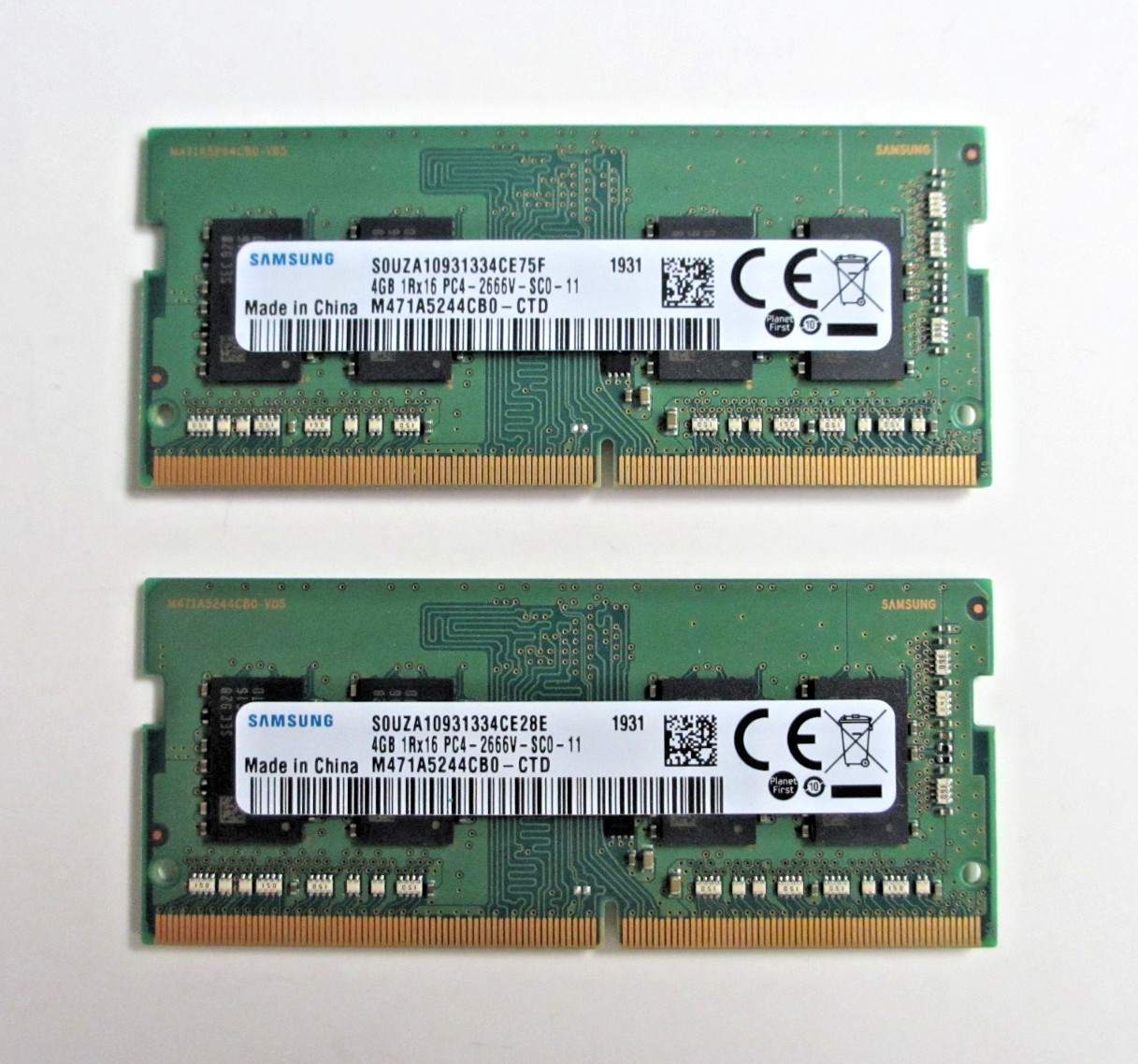 Samsung 8GB (2 x 4GB) Laptop Memory (M471A5244CB0-CTD) DDR4-2666 (HP L02854-971)