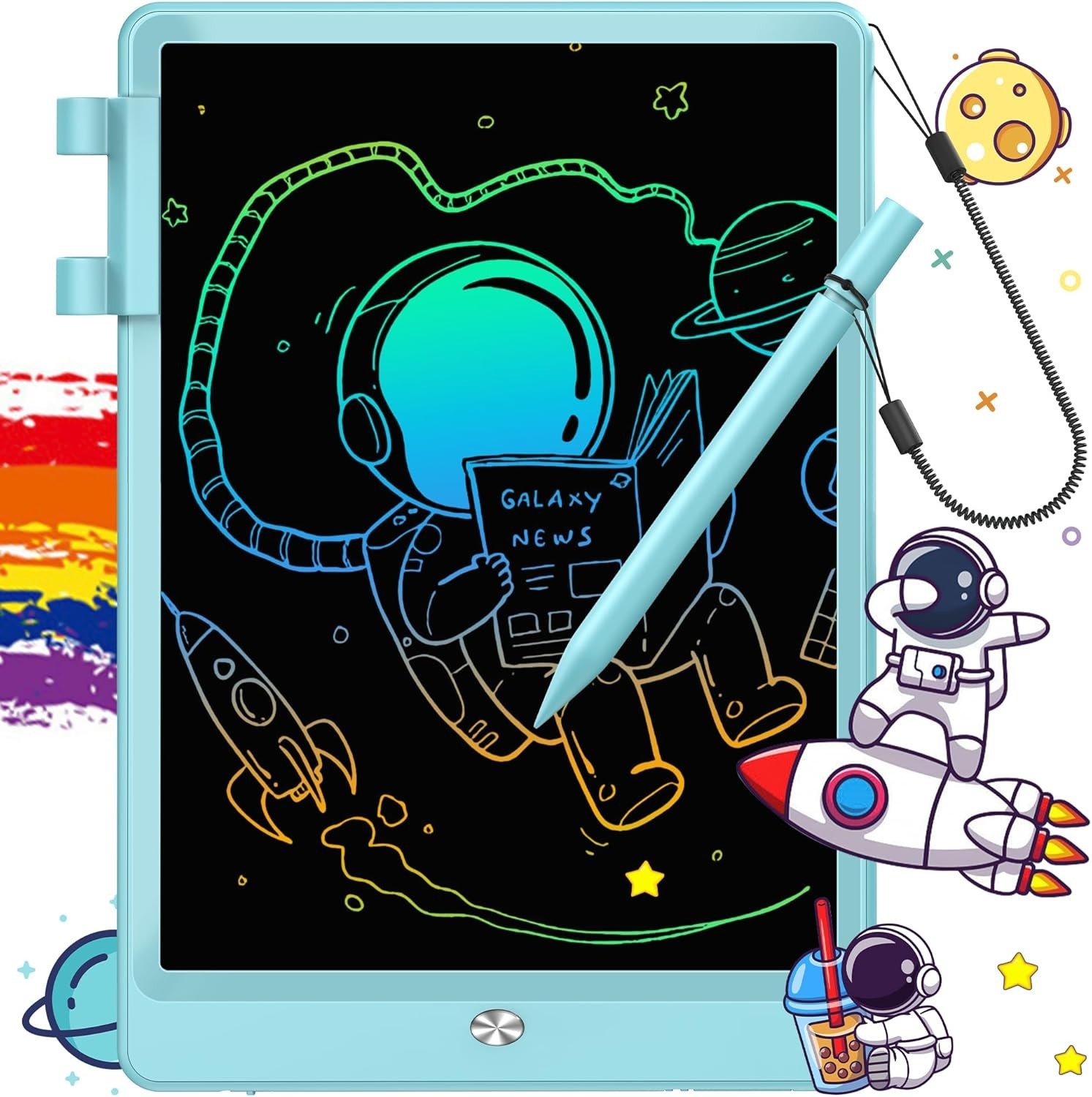 FLUESTON LCD Writing Tablet for Kids, 10 Inch Doodle Board