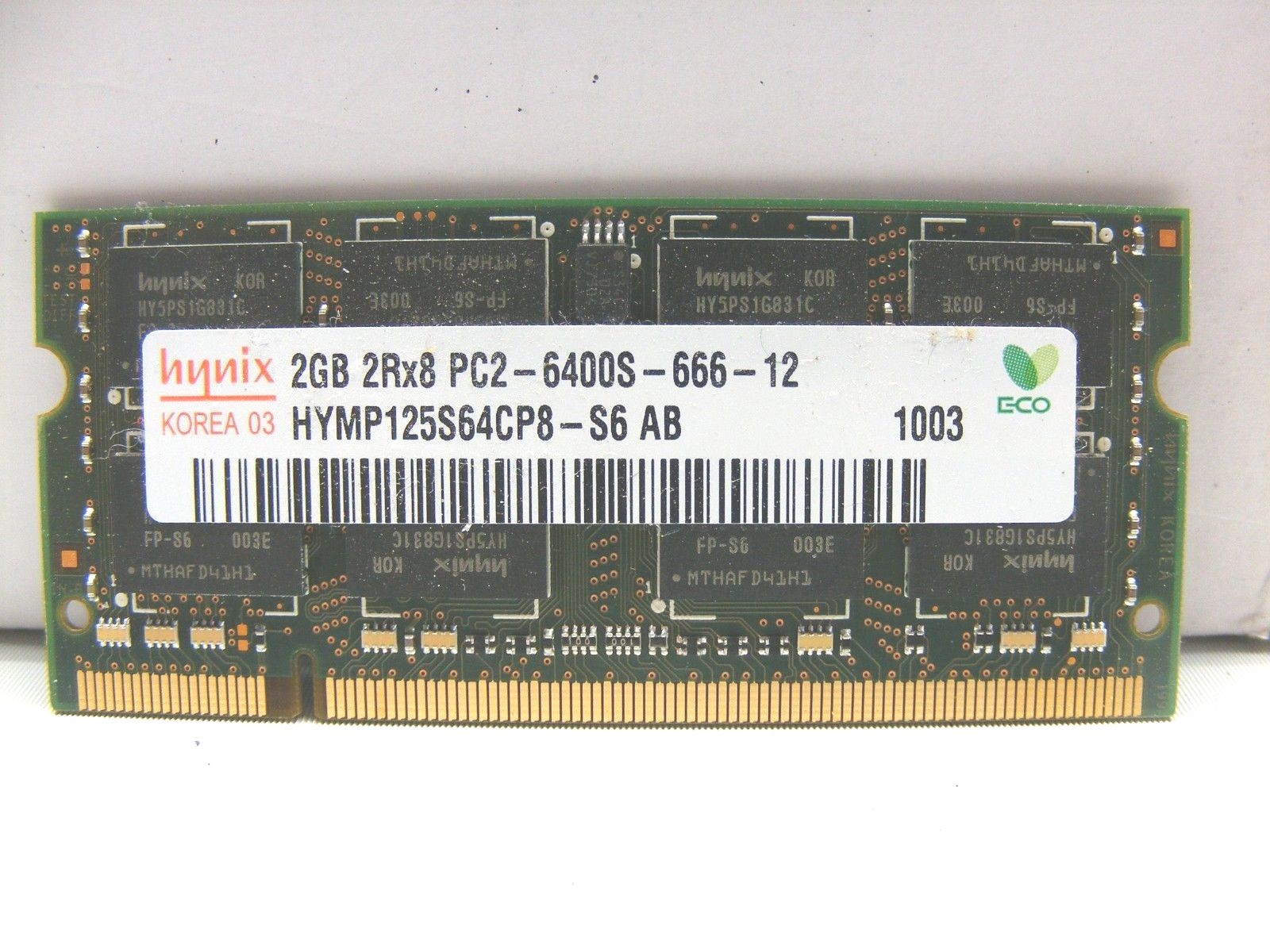 Hynix 2GB DDR2 Laptop RAM Memory HYMP125S64CP8-S6 AB Toshiba PC