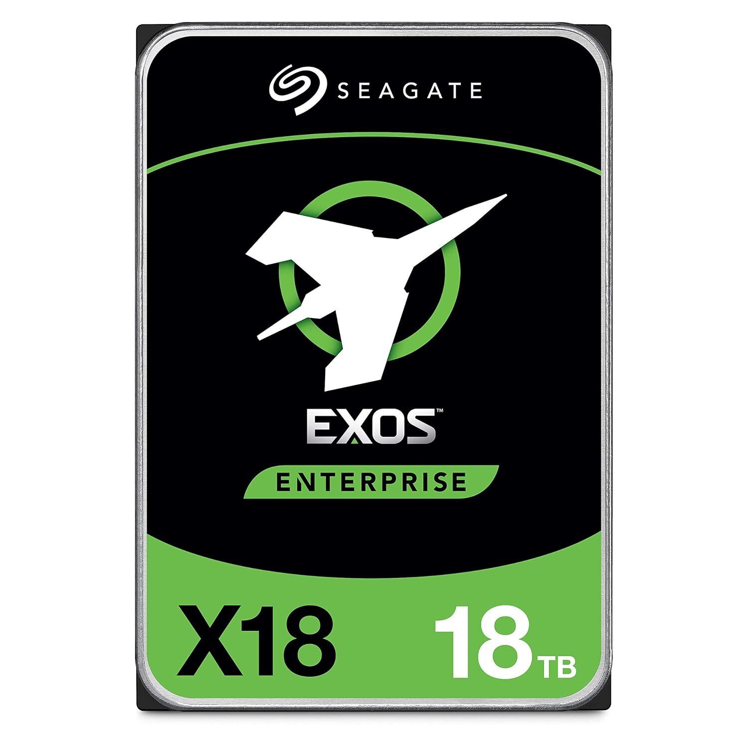 Seagate Exos X18 18TB Enterprise HDD - CMR 3.5 Inch Hyperscale SATA 6Gb/s, 720