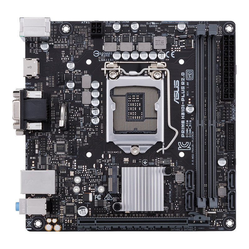 ASUS PRIME H310I-PLUS R2.0 Motherboard Intel H310 DDR4 M.2 USB 3.1 Core Mini ITX