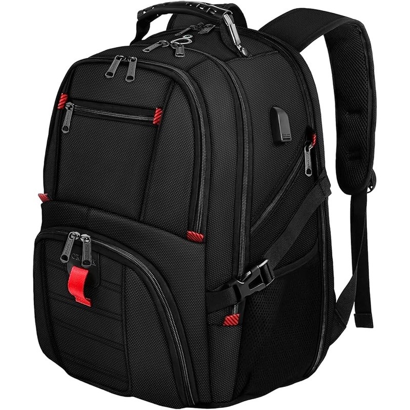 Large Waterproof Travel Backpack 54L Multi Compartment Fits Gaming Laptop New