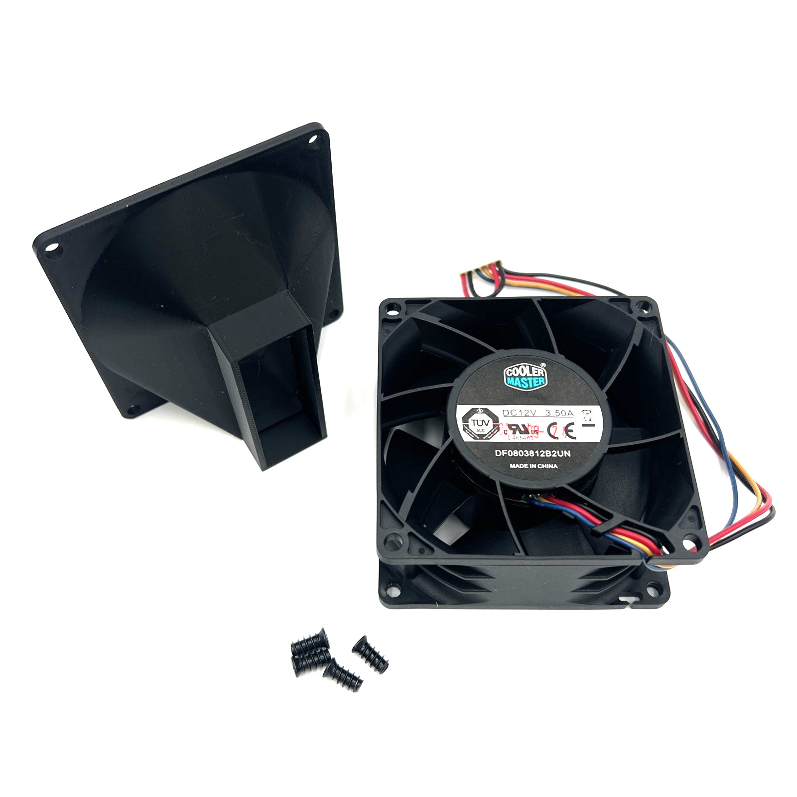 Nvidia GPU Blower Fan Shroud for CMP 170HX for w/80mm PWM 1800-5000 RPM Fan