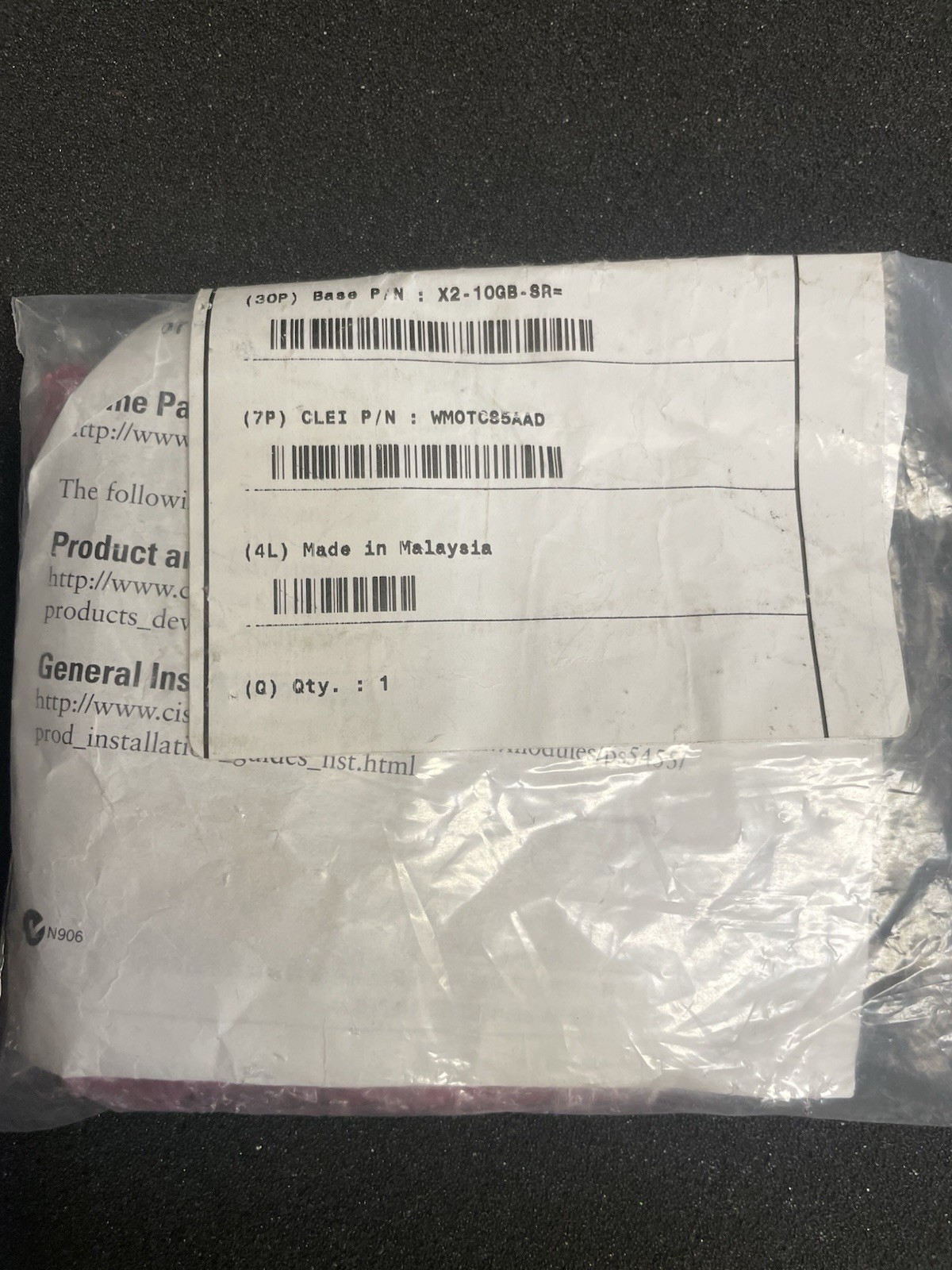New Genuine CISCO X2-10GB-SR V06 10GBASE-SR X2 MODULE 10-2205-06 OEM SEALED