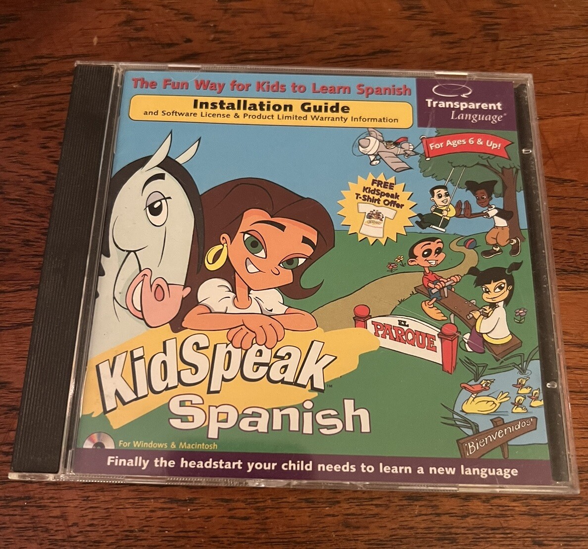 Scholastic Books Kidspeak Kids Speak Spanish CD Rom Age 6+ Educational Game  