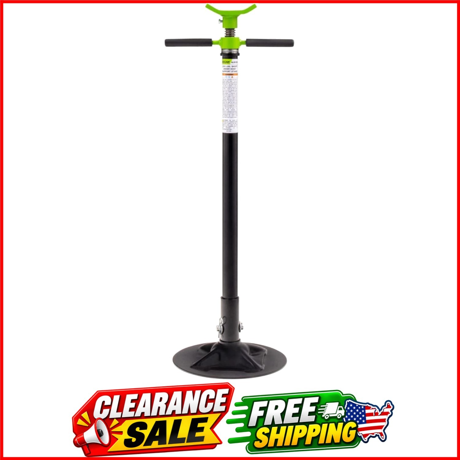 1,500 lbs. Short Underhoist Support Stand ALSS15S