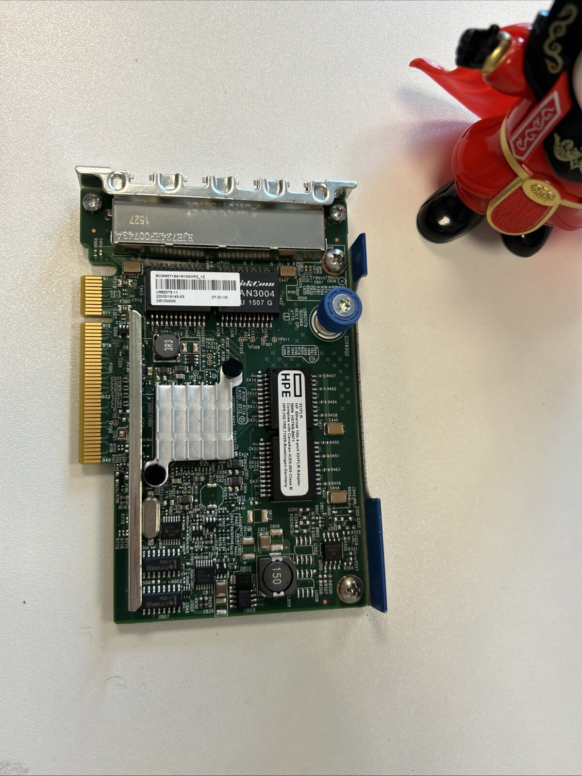 HP 629133-001 PCI Express x8 1Gb 4-Port 331FLR Adapter Ethernet Card No HeatSink
