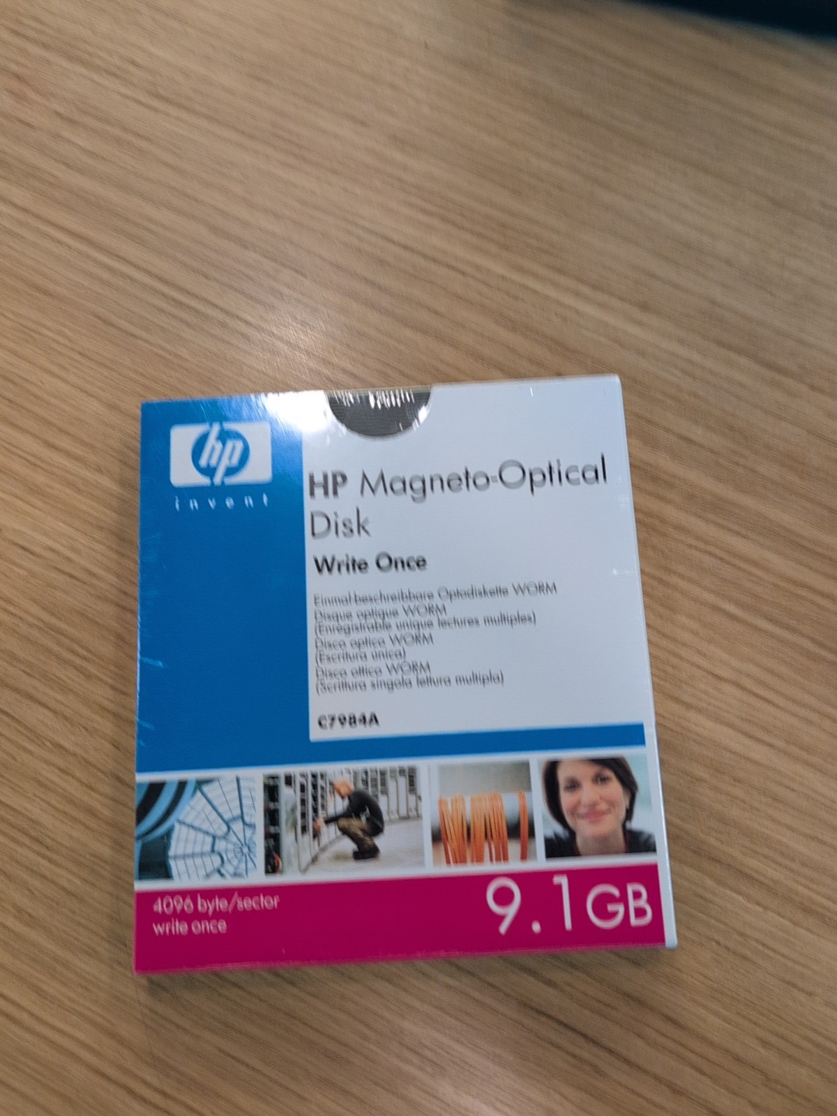 HP C7984A 9.1GB 5.25" Magneto Optical MO WORM Disk - NEW SEALED - Medical Archiv