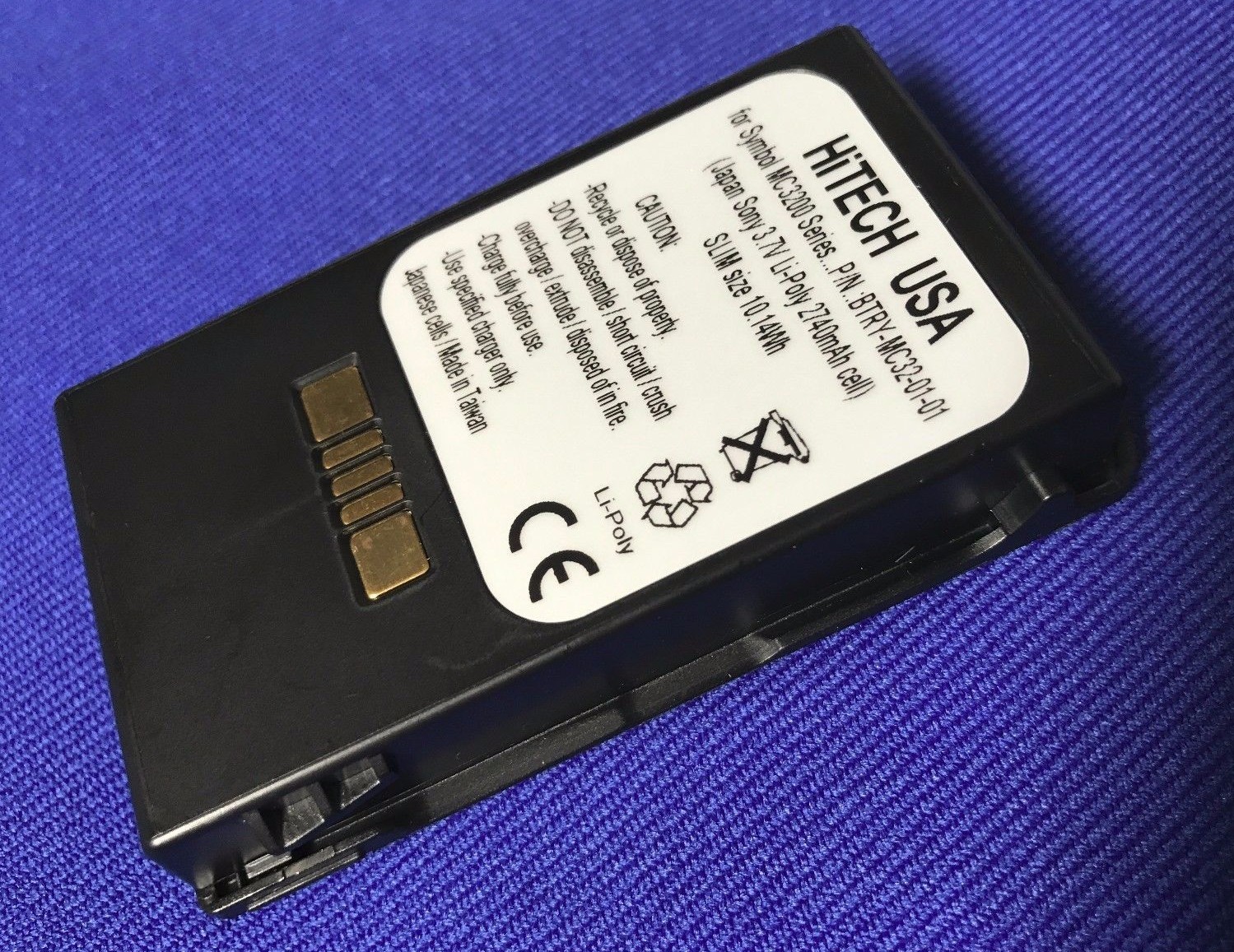 10 batteries(Japan LiPoly 2.7A)For Symbol/Motorola MC3200 Series#BTRY-MC32-01-01