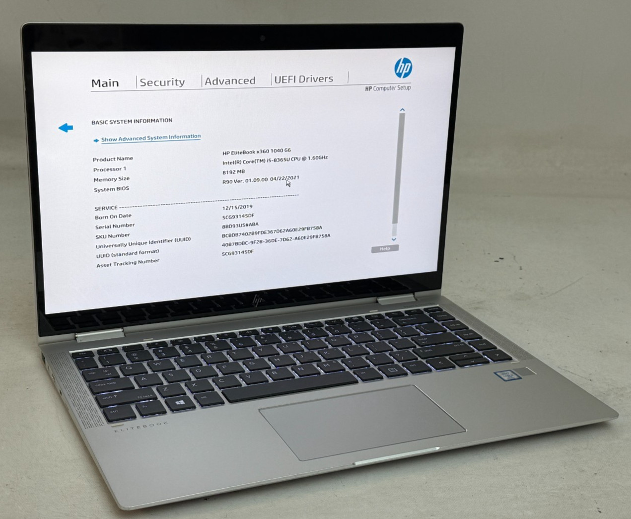 HP EliteBook x360 1040 G6 14" (i5-8365u - 8GB RAM - 256GB SSD - Win11Home)*