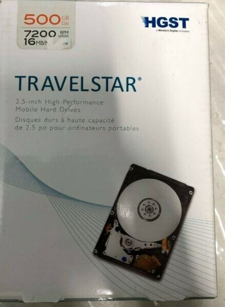 HGST Travelstar 7K750 500GB Internal 7200RPM 2.5 (0J12281) HDD