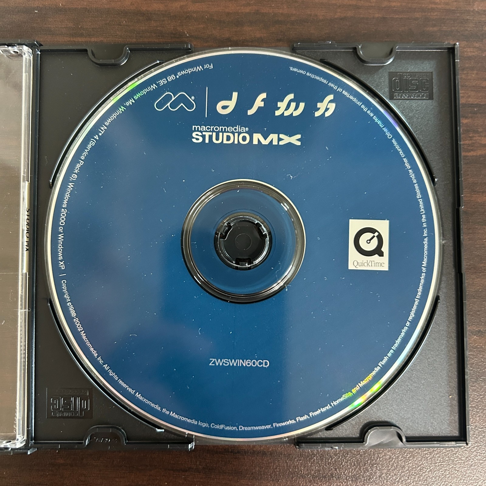 Macromedia Studio MX (ColdFusion, Dreamweaver, Fireworks, Flash, etc.) w/ Key