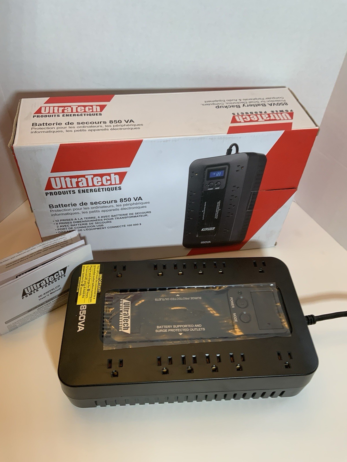 UltraTech Power Products 0E-850V8LCD 850V Battery Backup - NEW