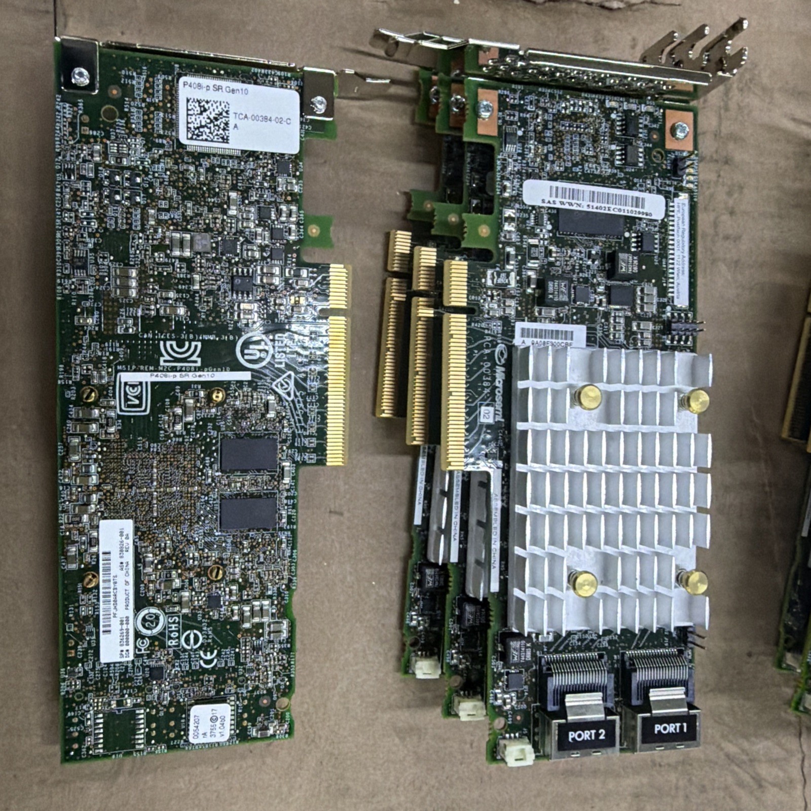 Lot Of 69 HPE 830826-001 Smart Array P408i-p Gen10 Storage Raid Controller