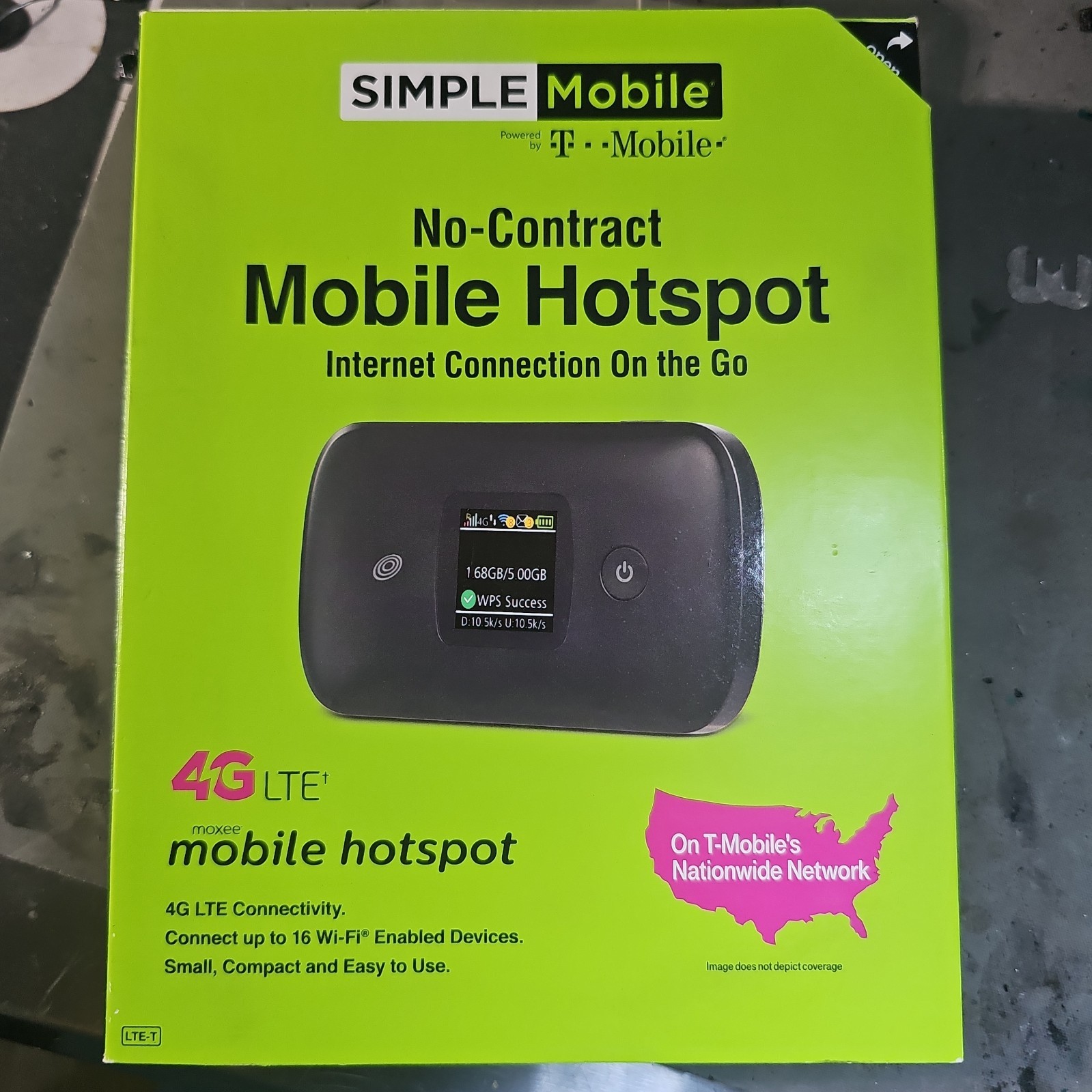 Simple Mobile Moxee K779HSDL 4G LTE Prepaid Mobile Hotspot Black