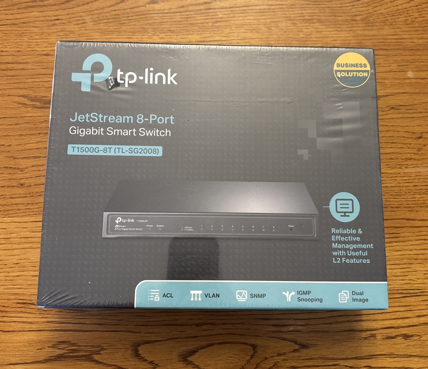 TP-Link T1500G-8T (TL-SG2008) JetStream 8-Port Gigabit Smart Switch New Sealed