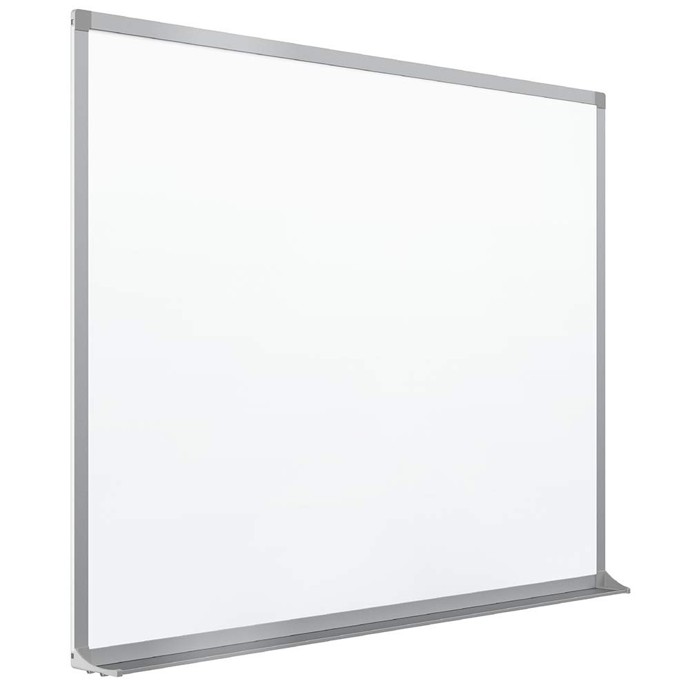 Whiteboard 72 W x 48 H Magnetic Dry Erase Porcelain Silver Quartet PPA406 Frame
