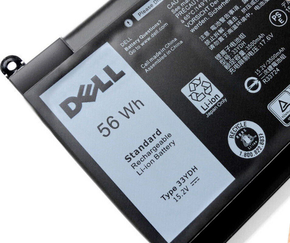 10PCS Genuine 33YDH Battery For Dell Inspiron 17 7000 7577 7773 7778 7786 2in1